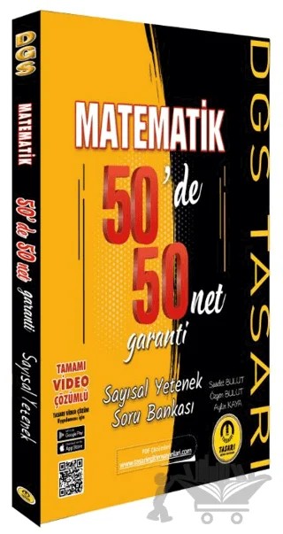 DGS Matematik 50'de 50 Net Garanti Soru Bankası – Saadet Bulut, Özgen Bulut – Tasarı Eğitim Yayınları kitap kapağı