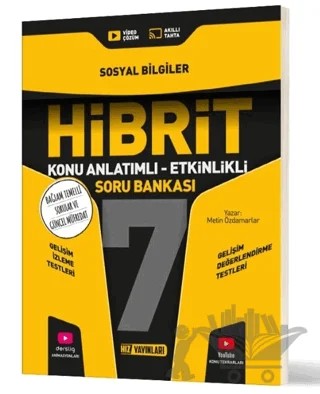 7. Sınıf Hibrit Sosyal Bilgiler Soru Bankası – Kolektif – Hız Yayınları kitap kapağı