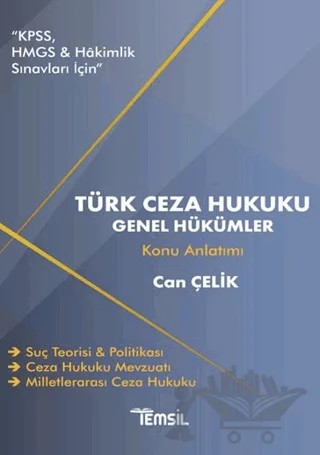 Türk Ceza Hukuku Genel Hükümler – Can Çelik – Temsil Kitap kitap kapağı
