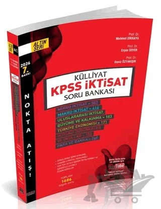 Nokta Atışı Külliyat KPSS İktisat Soru Bankası – Deniz Özyakışır, Mehmet Dikkaya, Erşan Sever – Savaş Yayınevi kitap kapağı