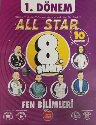 LGS Fen Bilimleri 1. Dönem 10 Deneme Sınavı – Kolektif – Newton Yayınları kitap kapağı