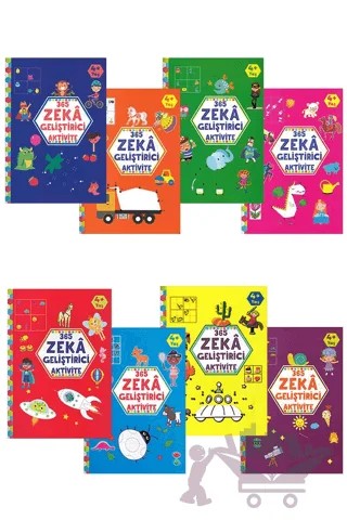 365 Zeka Geliştirici Aktivite Seti (8 Kitap Takım) – Kolektif – Çocuk Gezegeni kitap kapağı