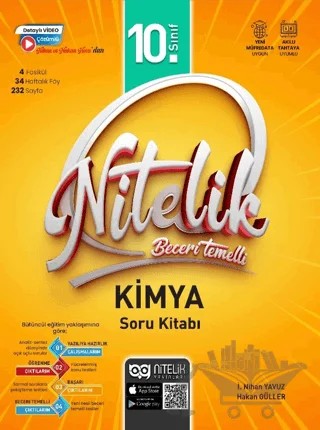 10. Sınıf Beceri Temelli Kimya Soru Kitabı – İ. Nihan Yavuz, Hakan Güller – Nitelik Yayınları kitap kapağı