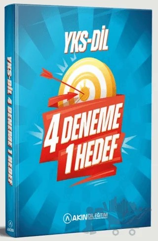 YKS-DİL 4 Deneme 1 Hedef – Kolektif – Akın Dil Eğitim kitap kapağı