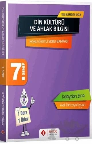 7. Sınıf Din Kültürü ve Ahlak Bilgisi Konu Özetli Soru Bankası – Kolektif – Sonuç Yayınları kitap kapağı