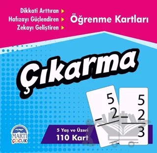 Öğrenme Kartları - Çıkarma – Kolektif – Martı Çocuk Yayınları kitap kapağı