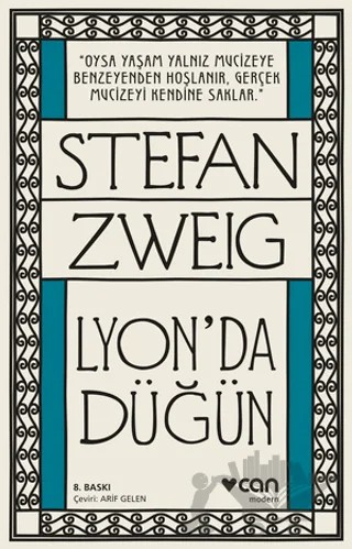 Lyon’da Düğün – Stefan Zweıg – Can Yayınları kitap kapağı