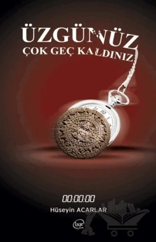 Üzgünüz Çok Geç Kaldınız – Hüseyin Acarlar – Çizge Yayınevi kitap kapağı