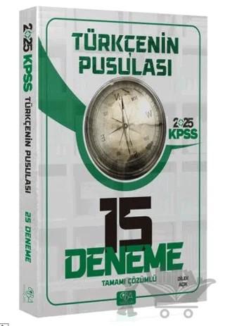2025 KPSS Türkçenin Pusulası 15 Deneme Çözümlü – Dilek Açık – CBA Akademi kitap kapağı