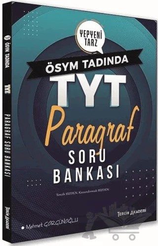 2021 Tercih Akademi TYT Paragraf Soru Bankası – Mehmet Görgünoğlu – Tercih Akademi Yayınları kitap kapağı
