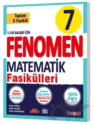 7. Sınıf Matematik Fenomen Fasikül Seti (6 Kitap Takım) – Kolektif – Fenomen Yayınları kitap kapağı