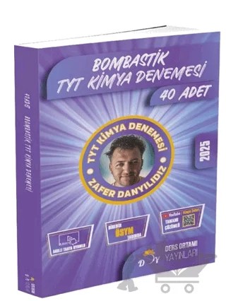 2025 Model Bombastik TYT 40 lı Kimya Denemesi – Zafer Danyıldız – Ders Ortamı Yayınları kitap kapağı