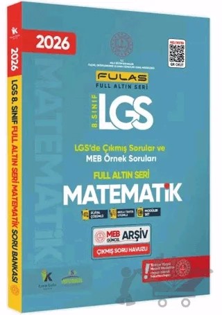 2026 8. Sınıf Full LGS Altın Seri Matematik MEB Çıkmış Soru Bankası Modüler Seti PDF/Video Çözümlü – Kolektif – Karakutu Yayın kitap kapağı
