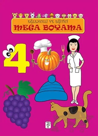 Eğlenceli ve Eğitici Mega Boyama – Kolektif – Sis Yayıncılık kitap kapağı
