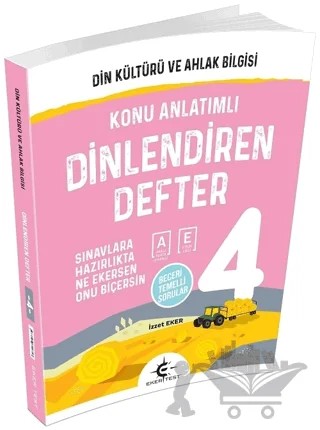 4. Sınıf Din Kültürü ve Ahlak Bilgisi Dinlendiren Defter – İzzet Eker – Eker Test Yayınları kitap kapağı