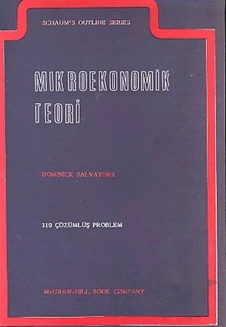 Mikroekonomik Teori ve Problemleri – Dominick Salvatore – Bilim Teknik Yayınevi kitap kapağı