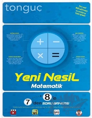 Yeni Nesil Matematik 7'den 8'e Yaz Kitabı – Kolektif – Tonguç Akademi kitap kapağı