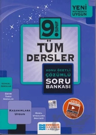 9. Sınıf Konu Özetli Tüm Dersler Soru Bankası – Kolektif – Evrensel İletişim Yayınları kitap kapağı