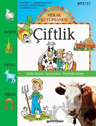 Merak Kütüphanesi - Çiftlik – Valeria Palazzolo – Boyut Yayın Grubu kitap kapağı