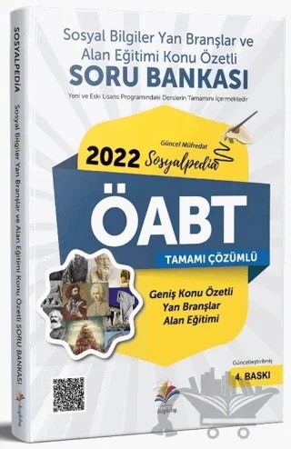 2022 ÖABT Sosyal Bilgiler Yan Branşlar ve Alan Eğitimi Sosyalpedia Konu Özetli Soru Bankası – Yusuf Kelici – Dizgi Kitap kitap kapağı