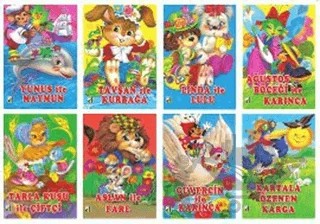 Bonbon Masallar - El Yazılı ve Düz Yazılı (8 Kitap Takım) – Kolektif – Damla Yayınevi kitap kapağı