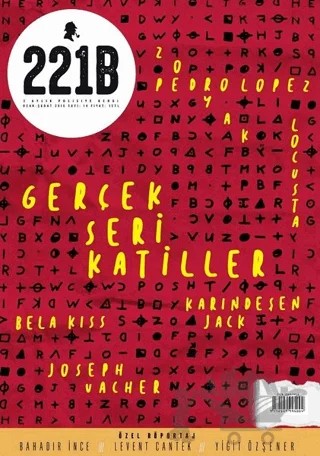 221B İki Aylık Polisiye Dergi Sayı: 18 Ocak - Şubat 2019 – 221B Dergisi kitap kapağı