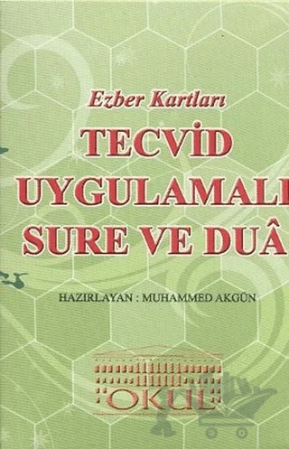 Ezber Kartları - Tevcid Uygulamalı Sure ve Dua – Kolektif – Okul Yayınları kitap kapağı