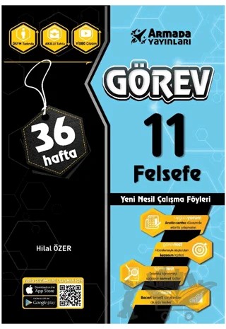 Görev 11 Felsefe Yeni Nesil Çalışma Föyleri – Hilal Özer – Armada Yayınları kitap kapağı
