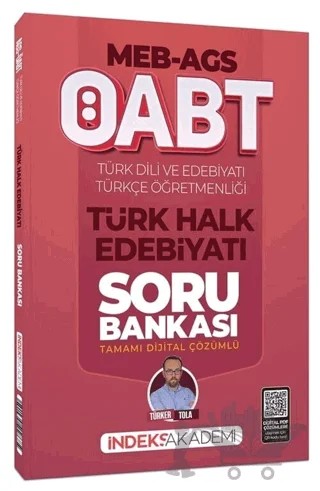 2026 ÖABT MEB-AGS Türk Dili ve Edebiyatı-Türkçe Türk Halk Edebiyatı Soru Bankası – Türker Tola – İndeks Akademi Yayıncılık kitap kapağı