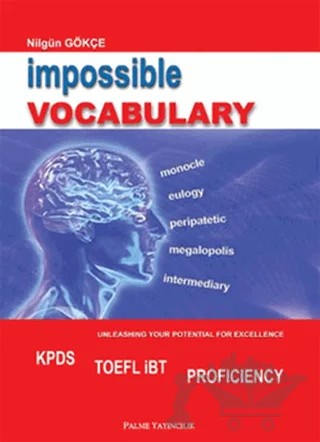 Impossible Vocabulary – Nilgün Gökçe – Palme Yayıncılık kitap kapağı