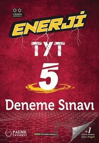 Palme YKS TYT Enerji 5 Deneme Sınavı Video Çözümlü – Kolektif – Palme Yayınları kitap kapağı