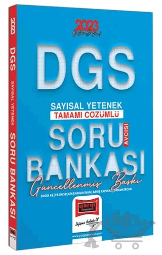 Yargı Yayınları 2023 DGS Soru Avcısı Tamamı Çözümlü Sayısal Yetenek Soru Bankası – Hakan İnan, Engin As, Yasin Seçkin, Barış Akpınar, Orhan Ercan – Yargı Yayınevi kitap kapağı