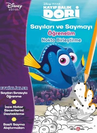 Disney Eğitsel Dori Sayıları ve Saymayı Öğrenelim – Gökçe Demir – Beta Kids kitap kapağı