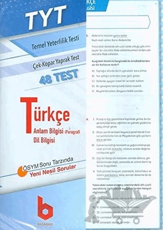 TYT Türkçe Çek - Kopar Yaprak Test – Kolektif – Basamak Yayınları kitap kapağı