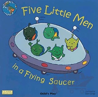 Five Little Men in a Flying Saucer – Dan Crisp – Child's Play kitap kapağı
