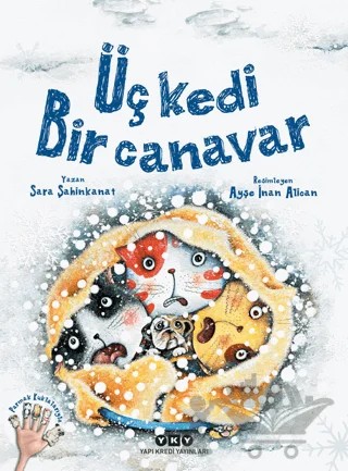 Üç Kedi Bir Canavar – Sara Şahinkanat – Yapı Kredi Yayınları kitap kapağı