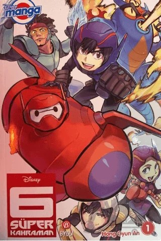 Disney Manga 6 Süper Kahraman - 1 – Hong Gyun An – Beta Byou kitap kapağı