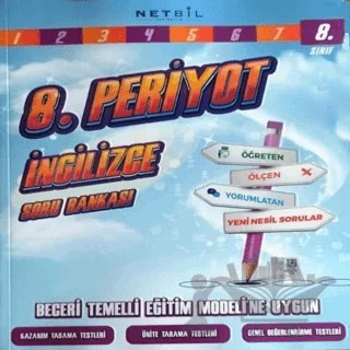 8. Sınıf İngilizce Periyot Soru Bankası – Kolektif – Netbil Yayıncılık kitap kapağı