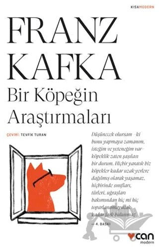 Bir Köpeğin Araştırmaları (Kısa Modern) – Franz Kafka – Can Yayınları kitap kapağı