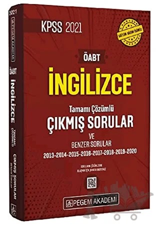 2021 KPSS ÖABT İngilizce Tamamı Çözümlü Çıkmış Sorular ve Benzer Sorular – Kolektif – Pegem Akademi Yayıncılık kitap kapağı