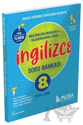8. Sınıf İngilizce Soru Bankası – Hayriye Şahin – Muba Yayınları kitap kapağı