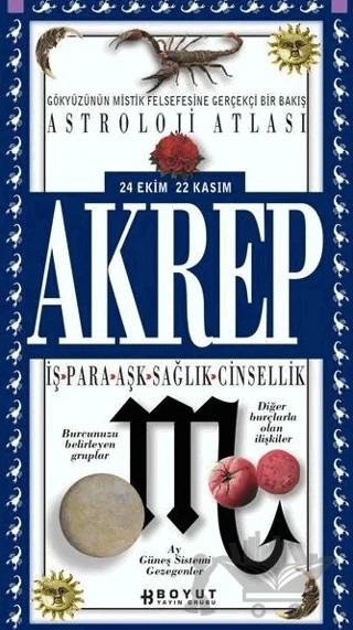 Astroloji Atlası Akrep 24 Ekim / 22 Kasım İş - Para - Aşk - Sağlık - Cinsellik – Kolektif – Boyut Yayın Grubu kitap kapağı