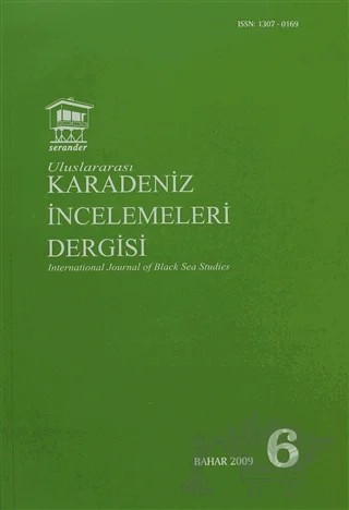 Uluslararası Karadeniz İncelemeleri Dergisi / İnternational Journal of Black Sea Studies Sayı: 6 – Serander Yayınları kitap kapağı