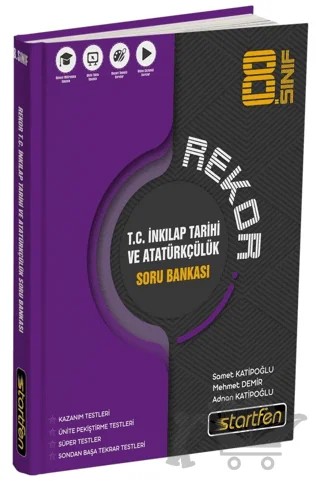 8. Sınıf T.C. İnkılap Tarihi ve Atatürkçülük Rekor Soru Bankası – Kolektif – Startfen Yayınları kitap kapağı