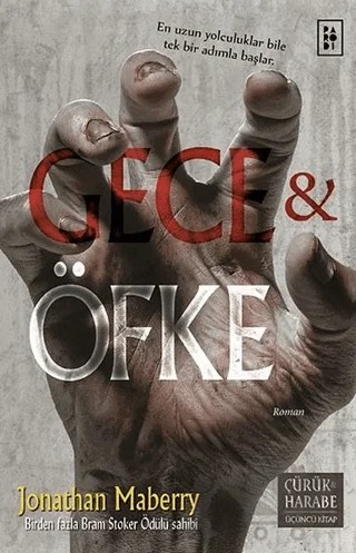 Gece ve Öfke – Jonathan Maberry – Parodi Yayınları kitap kapağı