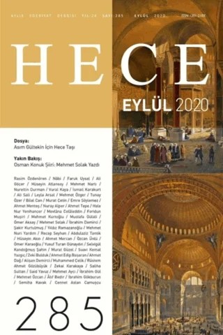 Hece Aylık Edebiyat Dergisi Sayı: 285 Eylül 2020 – Hece Dergisi kitap kapağı