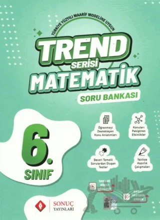 6. Sınıf Matematik Trend Serisi Soru Bankası – Kolektif – Sonuç Yayınları kitap kapağı