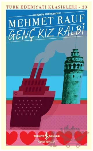 Genç Kız Kalbi (Günümüz Türkçesiyle) – Mehmet Rauf – İş Bankası Kültür Yayınları kitap kapağı