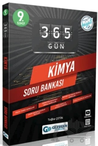 9. Sınıf 365 Gün Kimya Soru Bankası – Tuğba Çetin – Gezegen Yayıncılık kitap kapağı