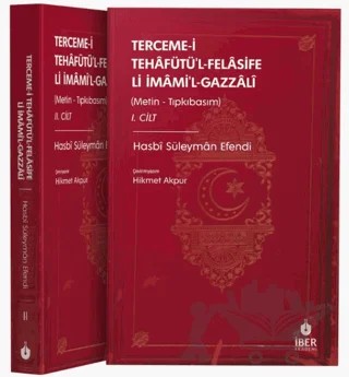 Tehafütü'l-Felasife Li İmami'l-Gazzali 2 Cilt Takım – Hasbi Süleyman Efendi – İBER kitap kapağı